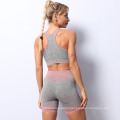 Custom 3 Piece Seamless Yoga Set  Private Label 3PCS Workout Yoga Clothing Set